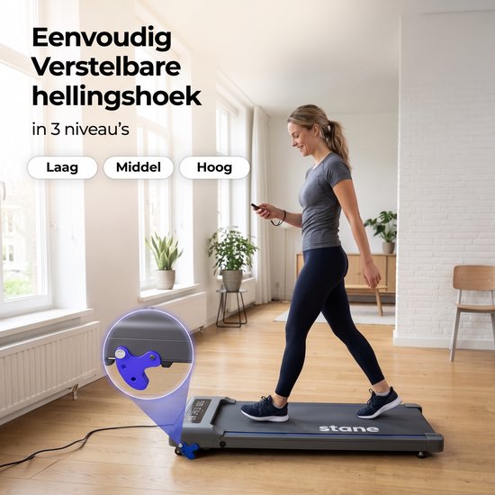 Loopband Inklapbaar en Electrisch - Opvouwbare Loopband met 6% Hellingfunctie