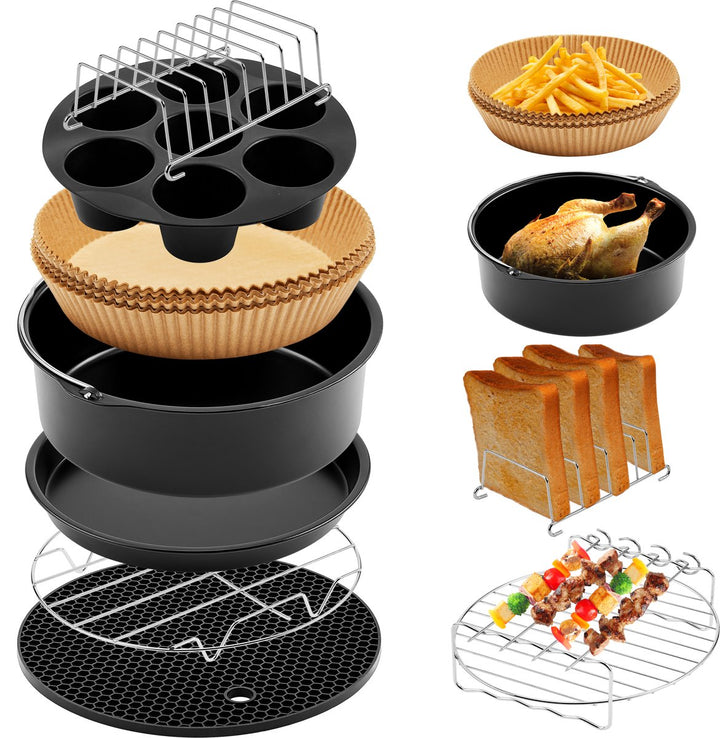 Airfryer Accessoires Complete Set - Ø 20 CM - 8 delig