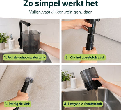 Tapijtreiniger Compact & Draagbaar - Vlekkenreiniger Lichtgewicht - Meubelreiniger - Bank Reiniger Machine - Zetelreiniger