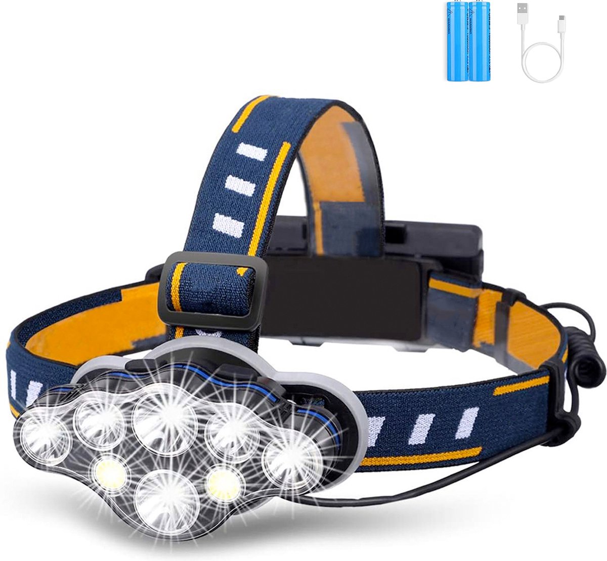 Militaire Hoofdlamp – Hoofdlamp Oplaadbaar – Zaklamp – LED Koplamp – Outdoor – Indoor – Camping