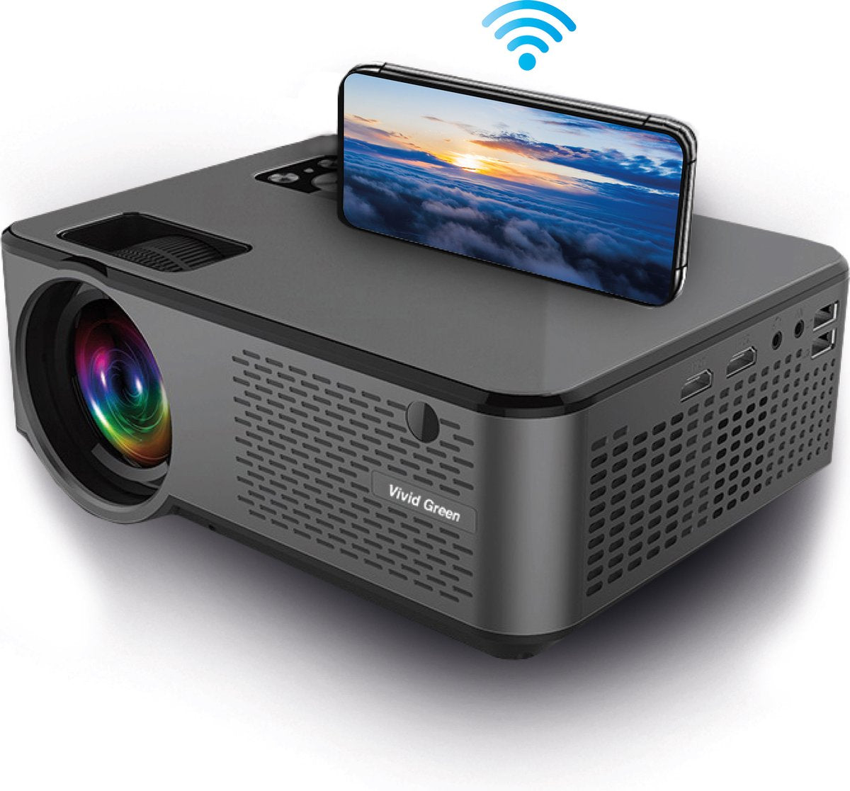 Mini Beamer - Beamers - Projector - 6500 Lumen - Streamen vanaf je telefoon met Wifi