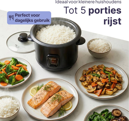 Rijstkoker met Stoommand - 1.5L - 8 Porties - Antiaanbaklaag