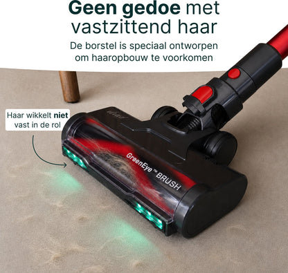 500W Steelstofzuiger - Met Dweilfunctie - Kruimelzuiger - Flexibele Stang - Stofzuiger 32kPa Zuigkracht