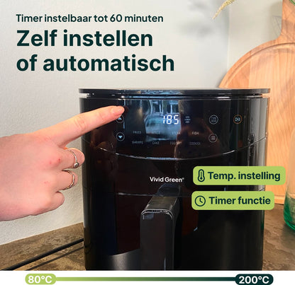 Airfryer 3L – 2 tot 3 Personen – PFAS-vrij – 8 Programma’s