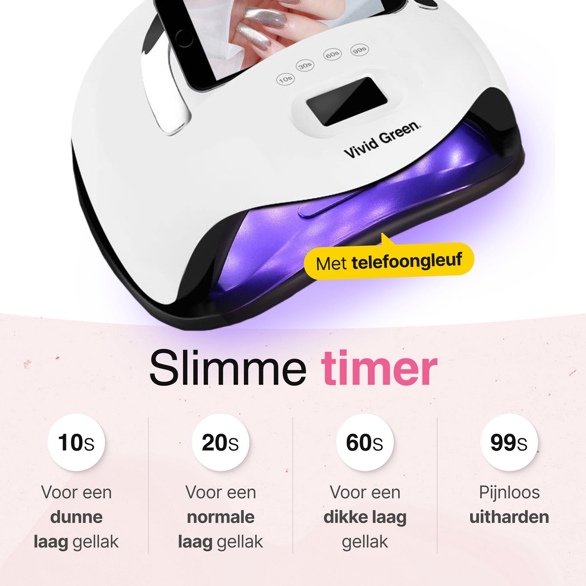 UV lamp gelnagels 168W - Led nagellamp - Gellak nagel lamp - Nageldroger