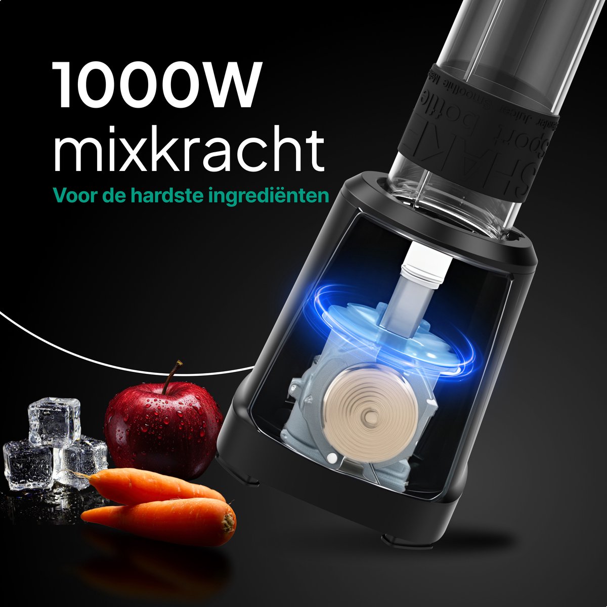 Blender 1000W - 1.5L - Smoothie Maker - Inclusief beker