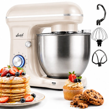 1500W Keukenmixer - 5L Mengkom - 10 Snelheden - Keukenmachine - Keukenrobot - Crème