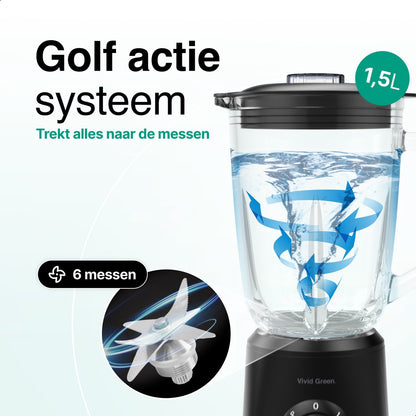 Blender 1000W - 1.5L - Smoothie Maker - Inclusief beker