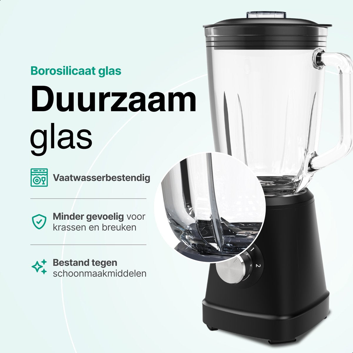 Blender 1000W - 1.5L - Smoothie Maker - Inclusief beker