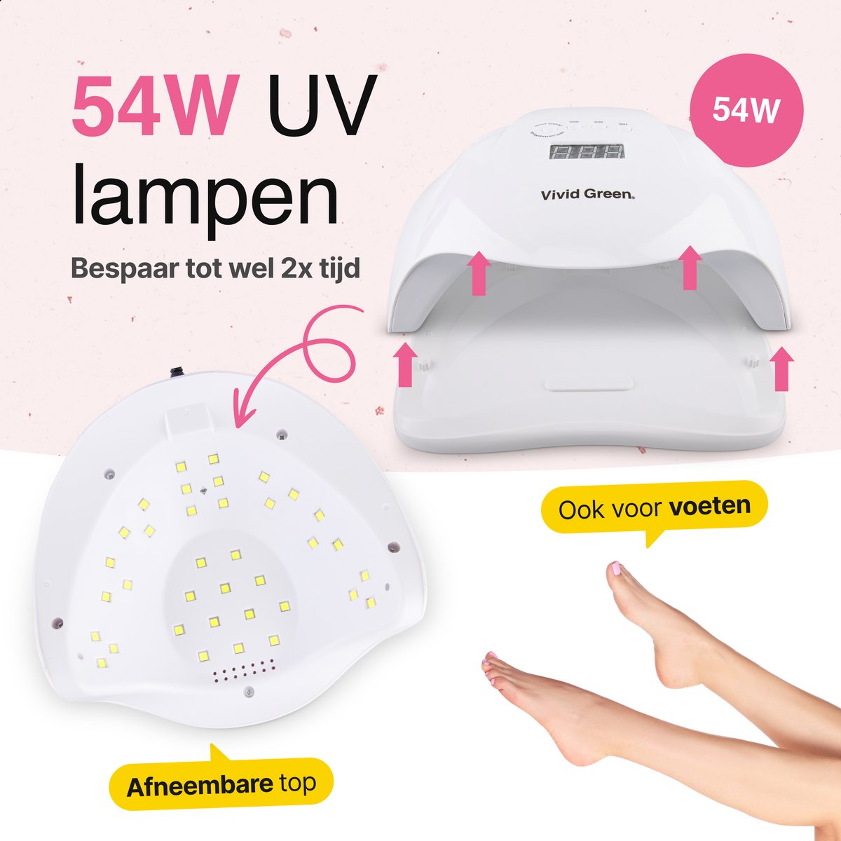 UV lamp gelnagels - Led nagellamp - Gellak nagel lamp - Nageldroger