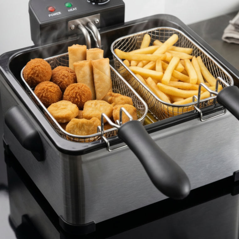Frituurpan - 5 Liter - 3 Manden -  Friteuse