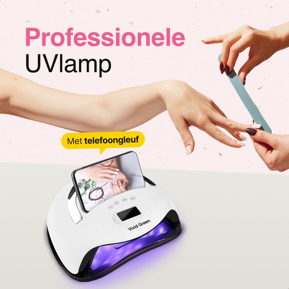 UV lamp gelnagels 168W - Led nagellamp - Gellak nagel lamp - Nageldroger