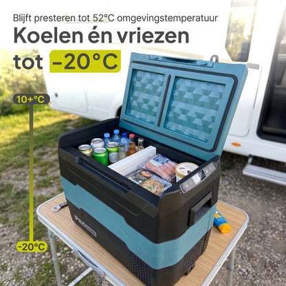 Compressor Koelbox 40L - Elektrische Camping Koelkast - Dual Zone - Koel- & Vriesbox - 12V/24V/230V - Pro-User CoolX 40