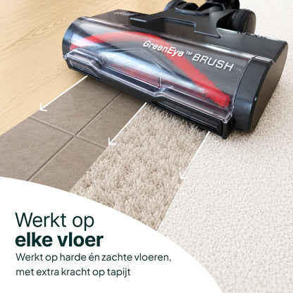 500W Steelstofzuiger - Met Dweilfunctie - Kruimelzuiger - Flexibele Stang - Stofzuiger 32kPa Zuigkracht