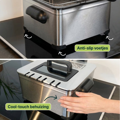 Frituurpan - 5 Liter - 3 Manden -  Friteuse