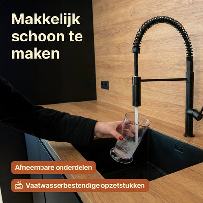 Staafmixer 5-in-1 Set - 1000W - Vaatwasserbestendig - Incl. Hakmolen, garde, melkopschuimer & Maatbeker - 12 Snelheden + Turbofunctie - Zwart
