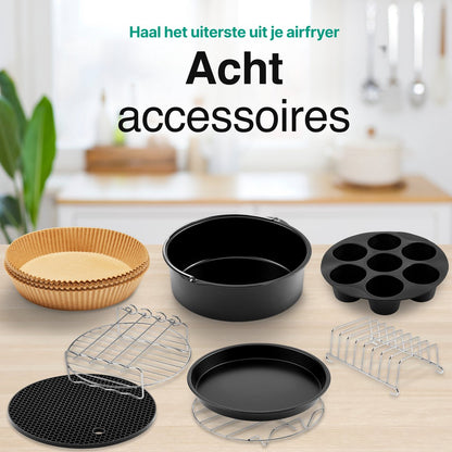 Airfryer Accessoires Complete Set - Ø 20 CM - 8 delig