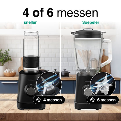 Blender 1000W - 1.5L - Smoothie Maker - Inclusief beker