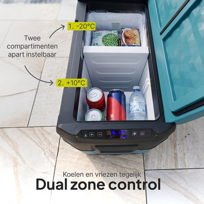 Compressor Koelbox 40L - Elektrische Camping Koelkast - Dual Zone - Koel- & Vriesbox - 12V/24V/230V - Pro-User CoolX 40