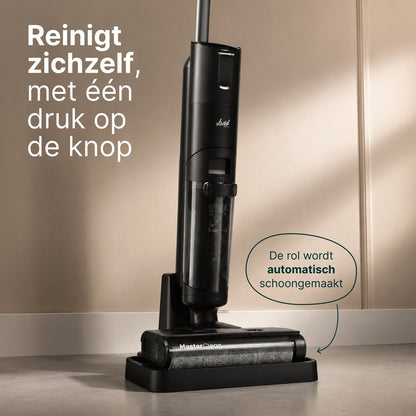 Vloerreiniger 2-in-1 - Nat- en Droog Steelstofzuiger - Met Dweilfunctie - Elektrische Dweil - Zelfreinigend