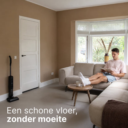 Vloerreiniger 2-in-1 - Nat- en Droog Steelstofzuiger - Met Dweilfunctie - Elektrische Dweil - Zelfreinigend