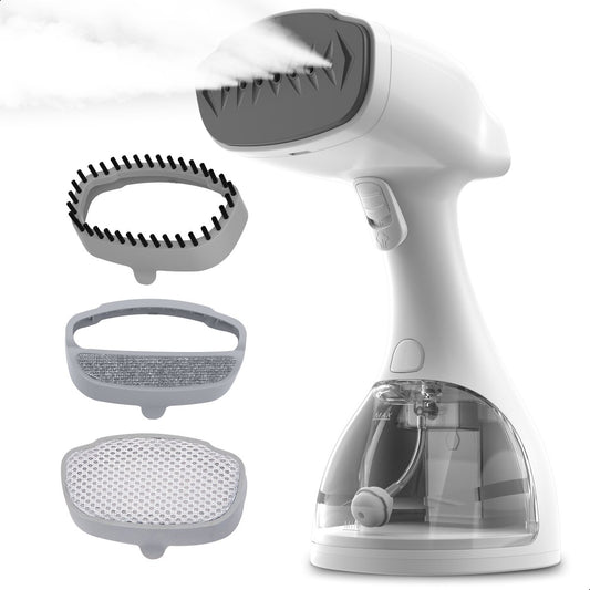 Kledingstomer - Handstomer - Stoomapparaat Kleding - 3 Opzetstukken - Ontkreuker - Incl. Opbergtasje - 1500W - 300ml - Wit