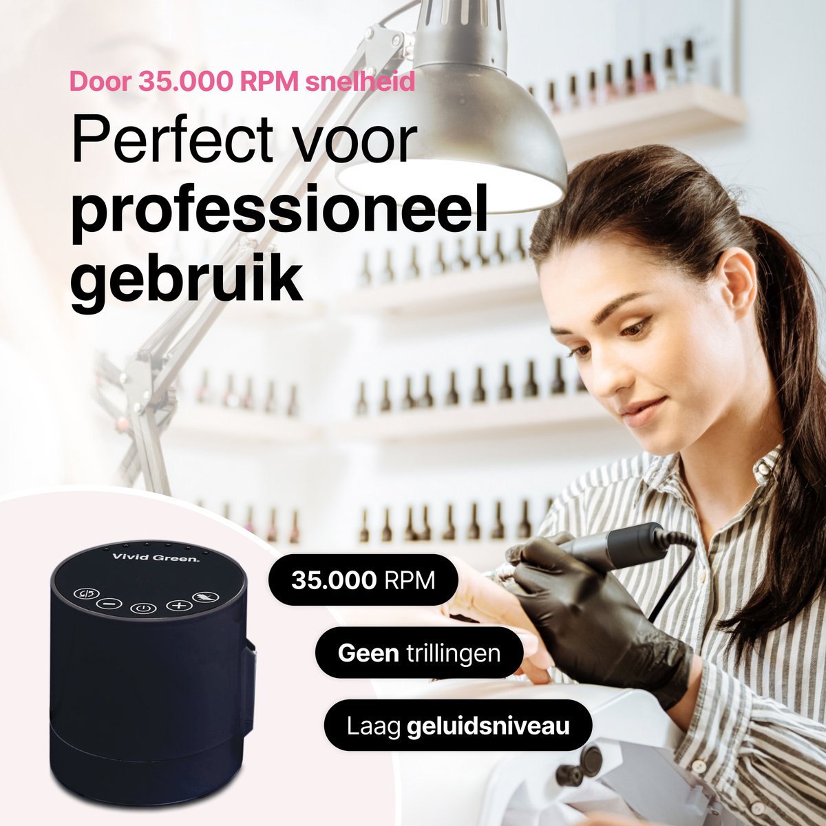 Elektrische Nagelvijl - Nagelfrees Complete Set 35000 RPM - Manicure & Pedicure