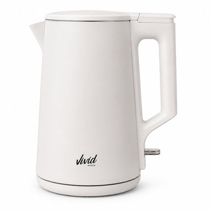 Waterkoker - 1.7L - Dubbelwandig - BPA-vrij - RVS - 2000W - Elektrisch - Beige