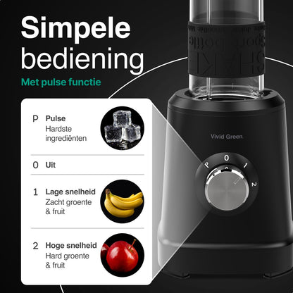 Blender 1000W - 1.5L - Smoothie Maker - Inclusief beker