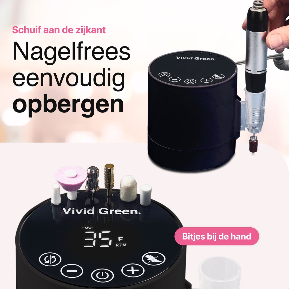 Elektrische Nagelvijl - Nagelfrees Complete Set 35000 RPM - Manicure & Pedicure