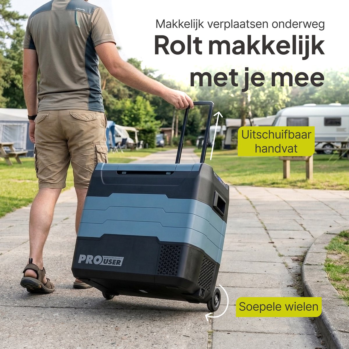 Compressor Koelbox 50L - Elektrische Camping Koelkast - Dual Zone - Koel- & Vriesbox - 12V/24V/230V - Pro-User CoolX 50
