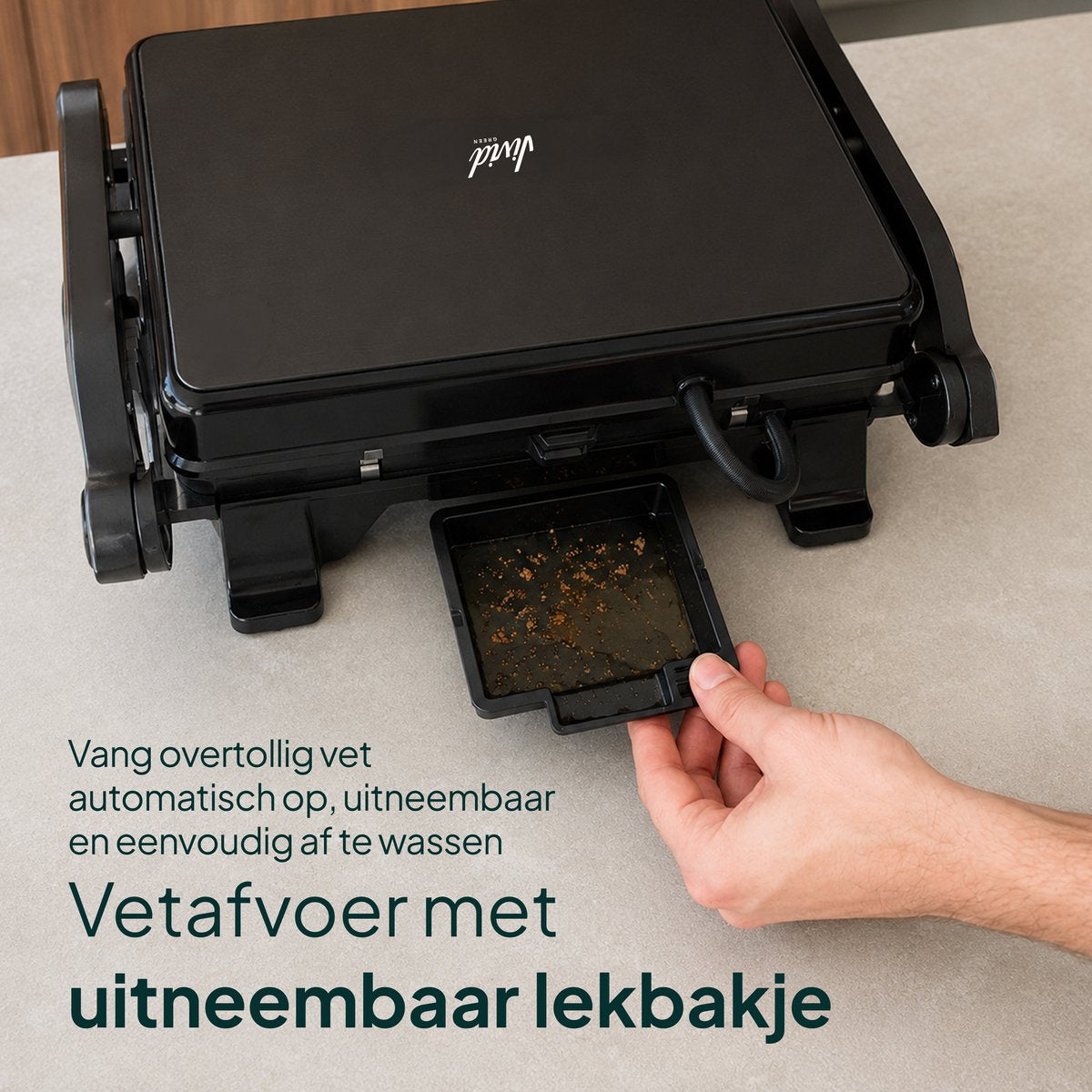 Tosti-ijzer XXL 2200W - PFAS-vrij - 9 Programma’s - Meat Probe - Touchscreen - Zwart
