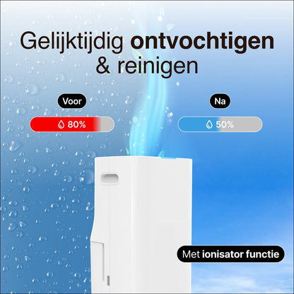 Luchtontvochtiger en Luchtreiniger - 16L - HEPA filter - 240W
