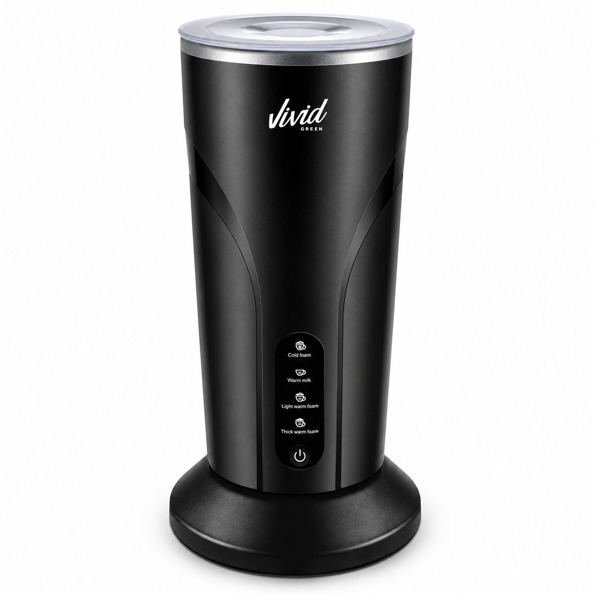 Melkopschuimer - PFAS-vrij - 4-in-1 Melkschuimer - Elektrische Melkklopper - Zwart