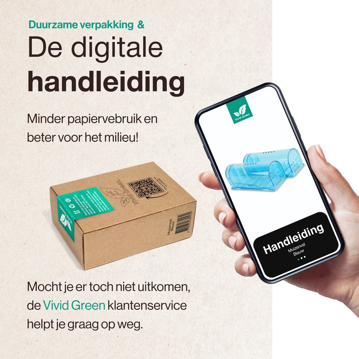 2-Pack Diervriendelijke muizenval voor binnen & buiten - Blauw