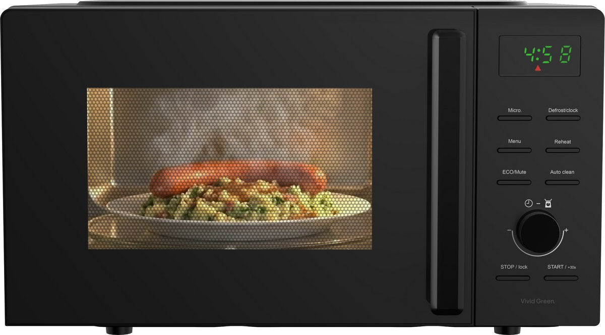 Magnetron - 20 Liter - 700 Watt - Ontdooifunctie - Vrijstaand - Microwave - Microgolf - Zwart