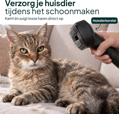 Draadloze Steelstofzuiger 400W - 30 kPa - 70 Min Accuduur - Kruimelzuiger - HEPA Filter - Zwart