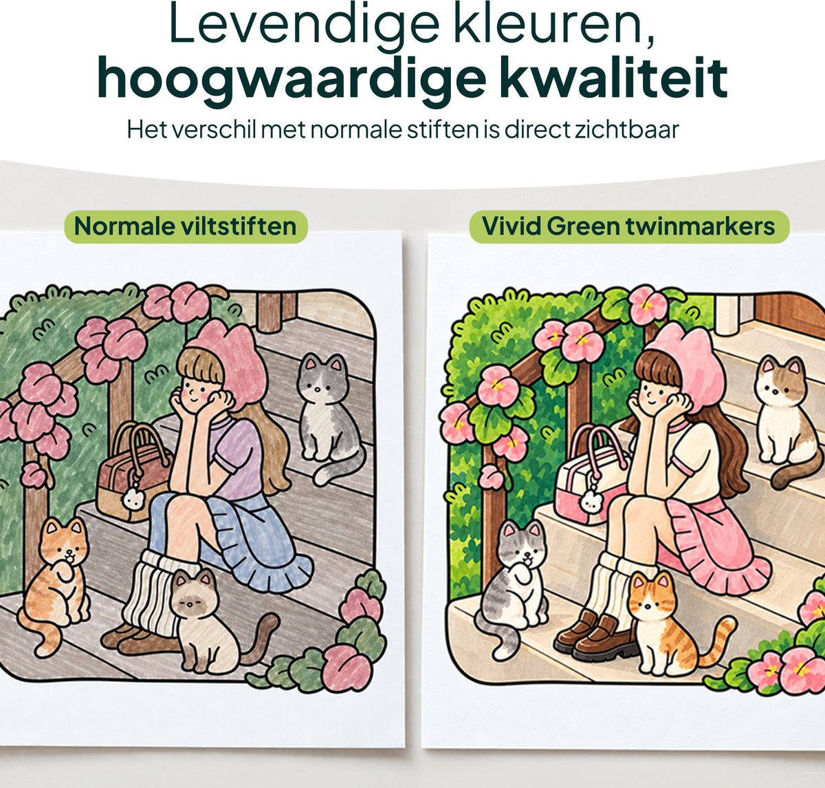 Twinmarkers 204 stuks voor volwassenen - Alcohol markers - Stiften - Markeerstiften