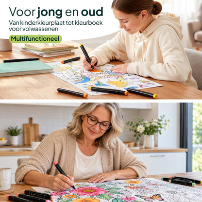 Twinmarkers 120 stuks voor volwassenen - Alcohol markers - Stiften - Markeerstiften