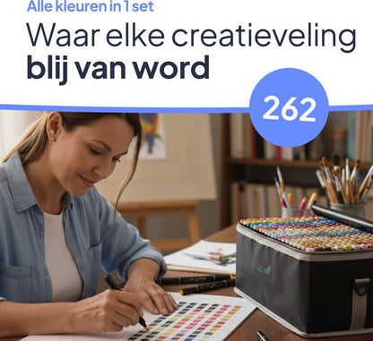 Twinmarkers 262 stuks voor volwassenen - Alcohol markers