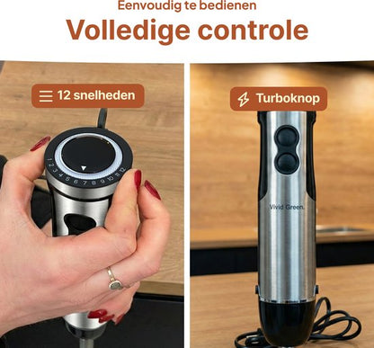 Staafmixer 5-in-1 Set - 1000W - Vaatwasserbestendig