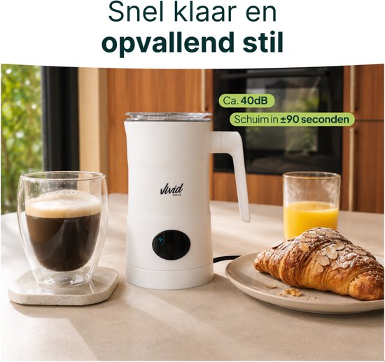 Melkopschuimer - Schenktuit - 4-in-1 Melkschuimer - Elektrische Melkklopper - Creme