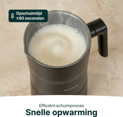 4-in-1 Melkopschuimer met Antikleeflaag