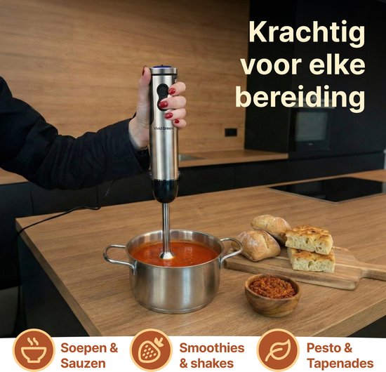 Staafmixer 5-in-1 Set - 1000W - Vaatwasserbestendig