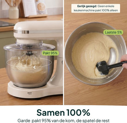 2000W Keukenmixer - Geschikt voor Zwaar Deeg - 6,2L Mengkom - Keukenmachine - Keukenrobot - Crème