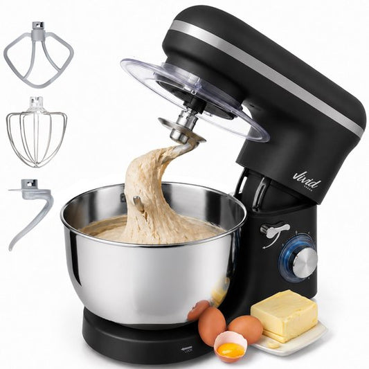 2000W Keukenmachine - Keukenrobot - 6.2L - Keukenmixer - Mixer met Mengkom - Matzwart