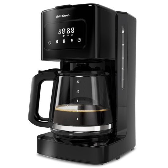 Koffiezetapparaat Filterkoffie 1.8L met Touch Display - 14 Koppen - Zwart