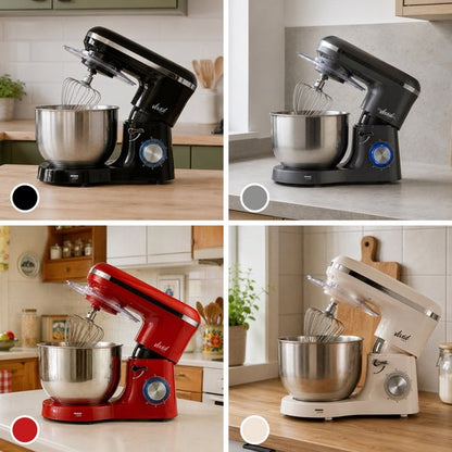 2000W Keukenmixer - Geschikt voor Zwaar Deeg - 6,2L Mengkom - Keukenmachine - Keukenrobot - Matzwart