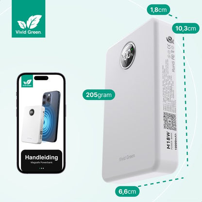 Draadloze Powerbank 10.000 mAh