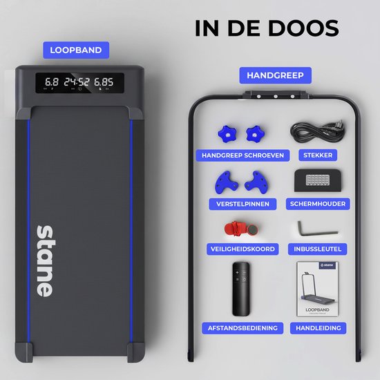 Loopband Inklapbaar en Electrisch - Opvouwbare Loopband met 6% Hellingfunctie